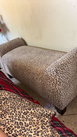 Leopard Print Loveseat