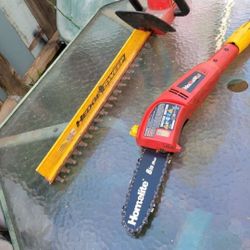 Homelite Set : Hedge Sweep And 8in Pole Saw