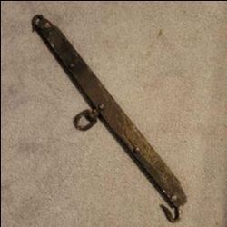 Vintage Rustic Iron Plow Hitch Harness Mule Yoke Single Tree Hitch, 26"