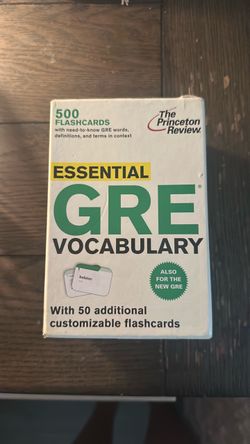 Princeton Review Essential GRE Vocabulary Flashcards