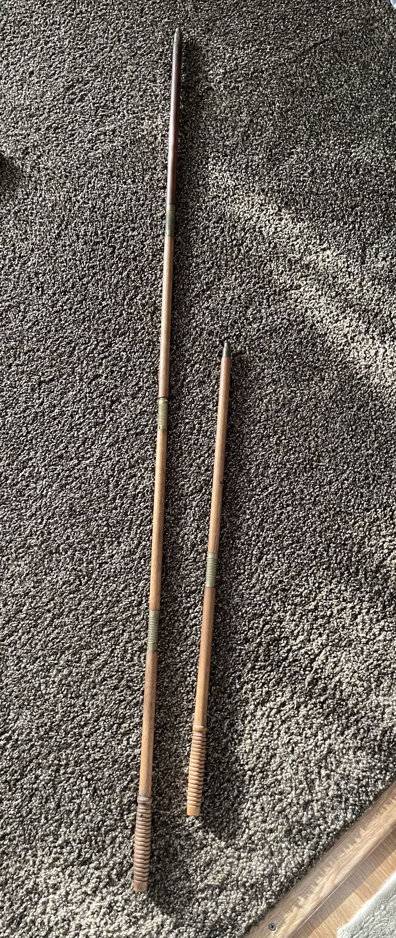 Antique Shotgun Cleaning Wooden Rod