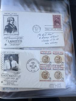 Large U.S First Day Issue Covers And Stamp Sheets
