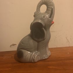 7 Inch  Decorative Ceramic Elephant Figurine Statue - BRS