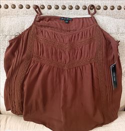 Ladies brown blouse