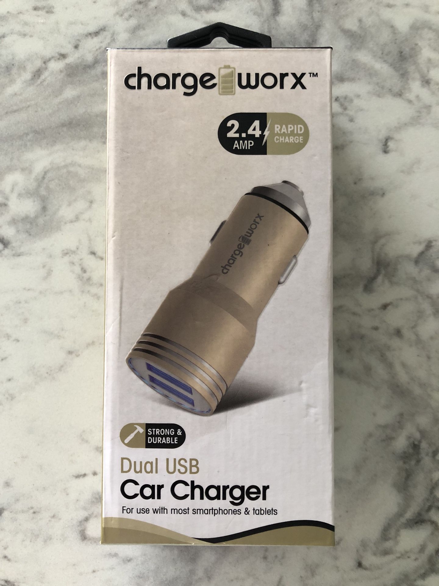 Chargeworx Dual USB Charger 2.4 Amp