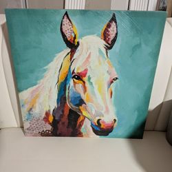 Colorful Horse Canvas Wall Art