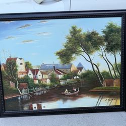 Beautiful framed Canvas Painting
