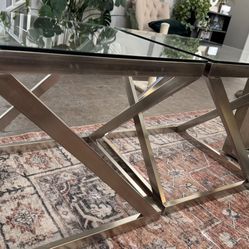 2 Glass Top End Tables
