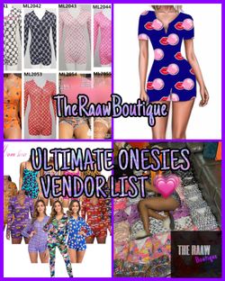 Onesies vendor list