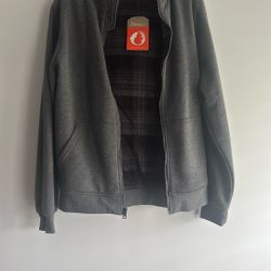  Gray Jacket With Hood Brand New 