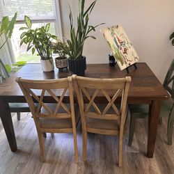 6 Seated table 