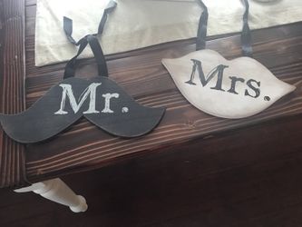 Mr. & Mrs. sign