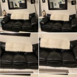Sofá $99 🛋🍀🎈couch, Leather Sofa, Black Couch,black Sofa, Living Room Furniture, House And Office Furniture.