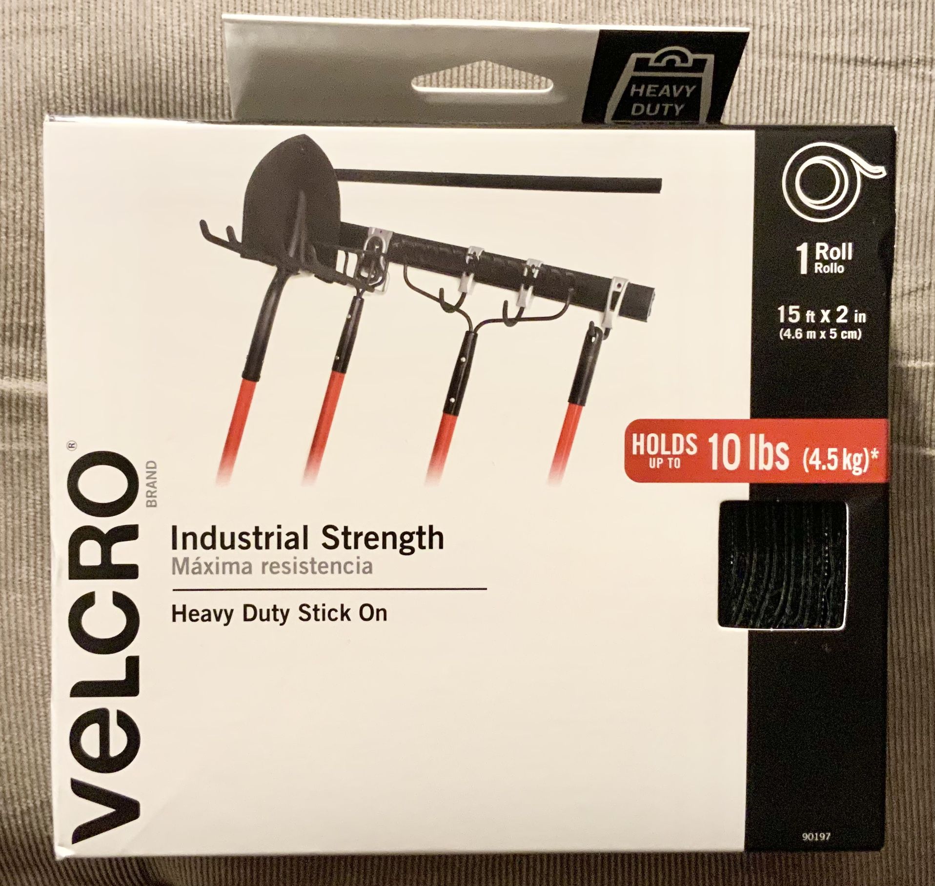 New** Velcro Industrial Heavy Duty Stick On (1 Roll) 