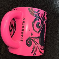 Pink Halloween Starbucks Mug