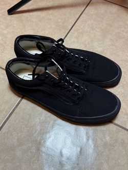 Vans Old Skool All-Black Canvas Sneakers