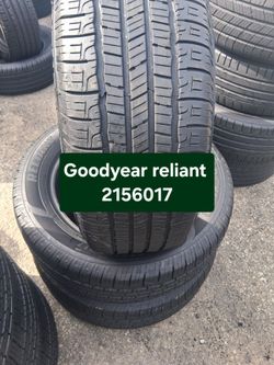 4 used Goodyear Reliant 215/60/17 Tires