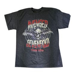 avenged sevenfold tour 2018 concert shirt Gray Adult SZ M