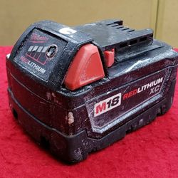 Milwaukee 18V M18 RedLithium XC 3.0Ah Battery Pack - Battery Only - No Charger - No Tool - Working 