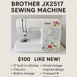 Brother JX2517 Sewing Machine 