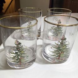 SPODE HIGH BALL GLASSES SET 4