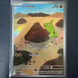Pokemon Larvitar Illustration Rare #203/197 Obsidian Flames