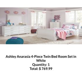 Twin Bedroom Set White