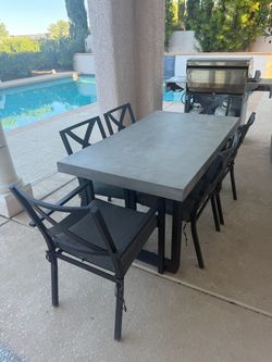 Patio table set $250
