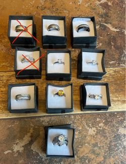 Sterling Silver Rings Sizes 6-6.5  $150  each you choose.