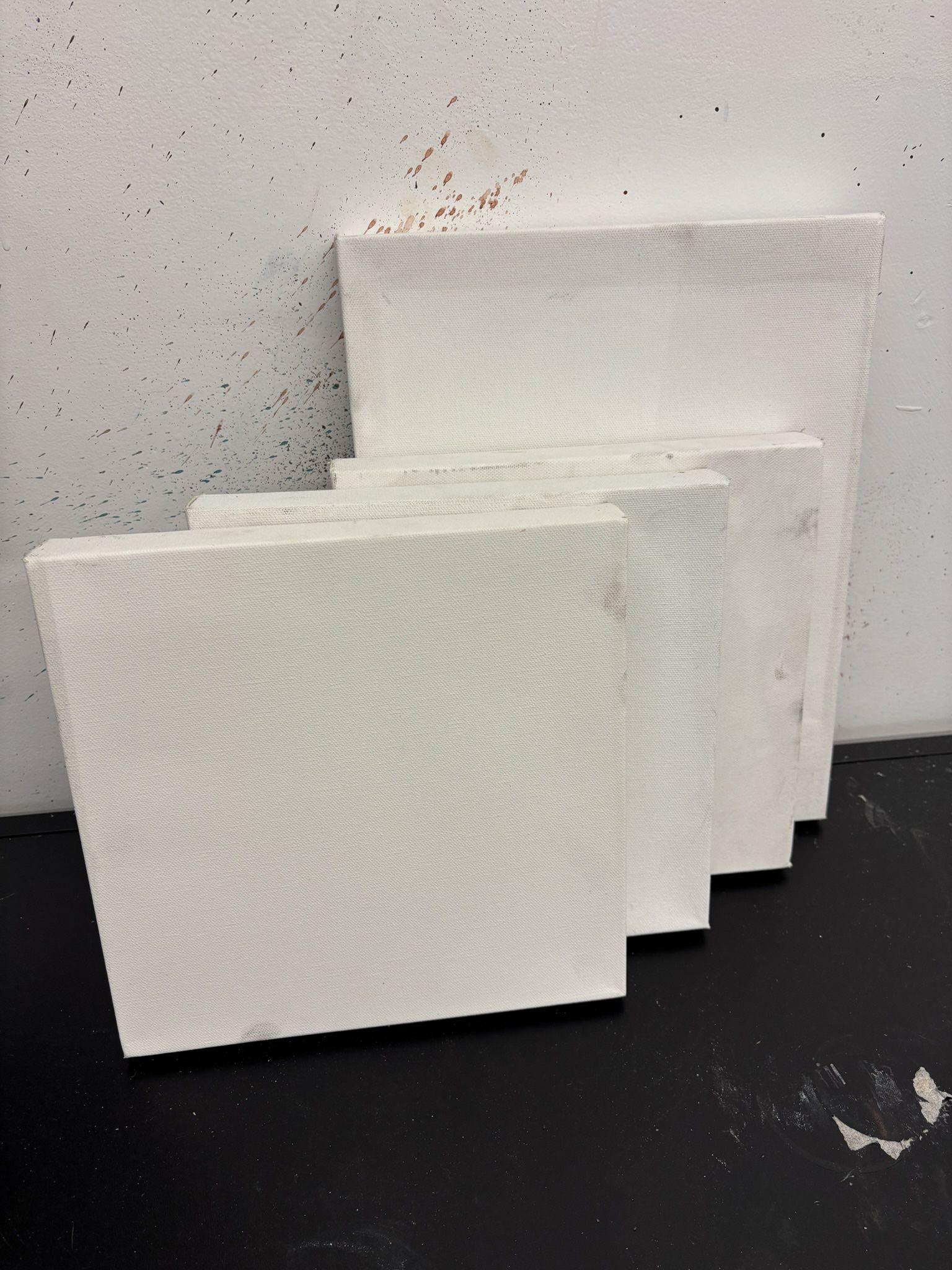 4 Blick Premier Art canvases AND 3 premium gessoed hardboard Artist Materials
