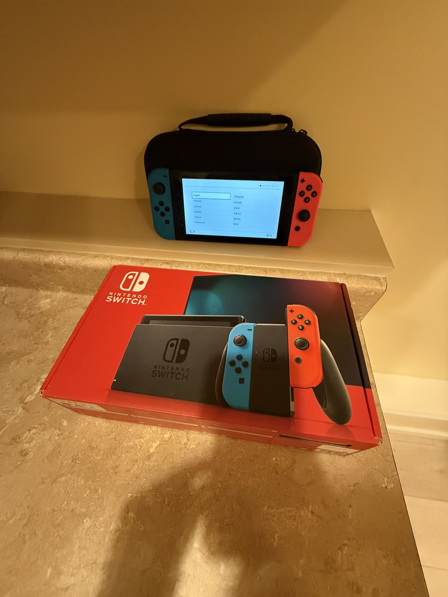 Nintendo Switch OG With Case