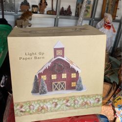 New Light Up Barn 20 Dollars New Christmas Tree Kit Wood 25 Dollars 