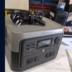 ECOFLOW RIVER 2 PPR 512 Output/1000W Peak Push-Button Start Battery Generator RIVER 2 Max, LFP Battery, Fast Charging for Outdoor, Camping 512 Output/