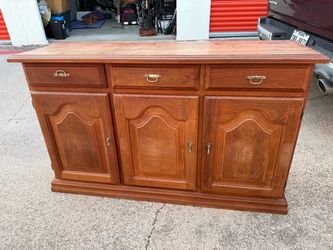 Vintage solid heavy sideboard /buffet