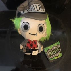 Beetlejuice with Guide Hat Movie Plush Toy 7-inch New