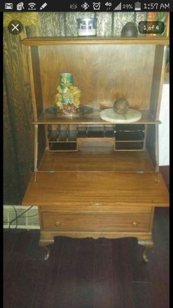 Antique Skeleton key folding desk circa 1930's