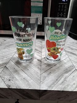 Star Wars Valentines Day Beer Pints 