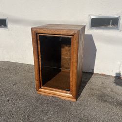 Vintage Retro Stereo Cabinet w/ Red 