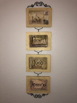 Interlocking Plaques Love Is kind Patient Trusting