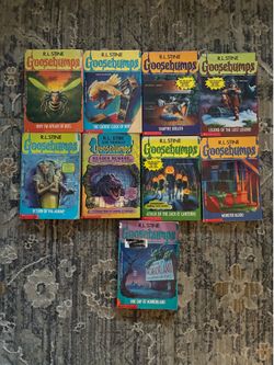 R.L. Stine Goosebumps Vintage Paperback Books Lot Of 9