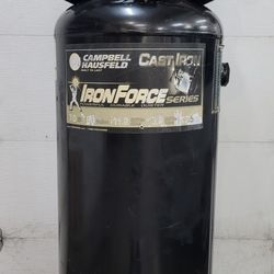 Campbell Hausfeld 60 Gallon 230 Volt Made In The USA Industrial Upright Air Compressor (Never Used)