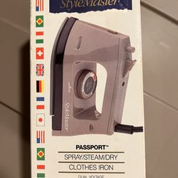 StyleMaster Passport Travel Spray/steam/dry Clothes Iron