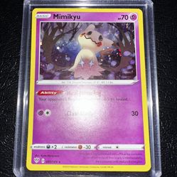 2020 POKEMON SWORD & SHIELD DARKNESS ABLAZE 081 MIMIKYU-HOLO COSMOS