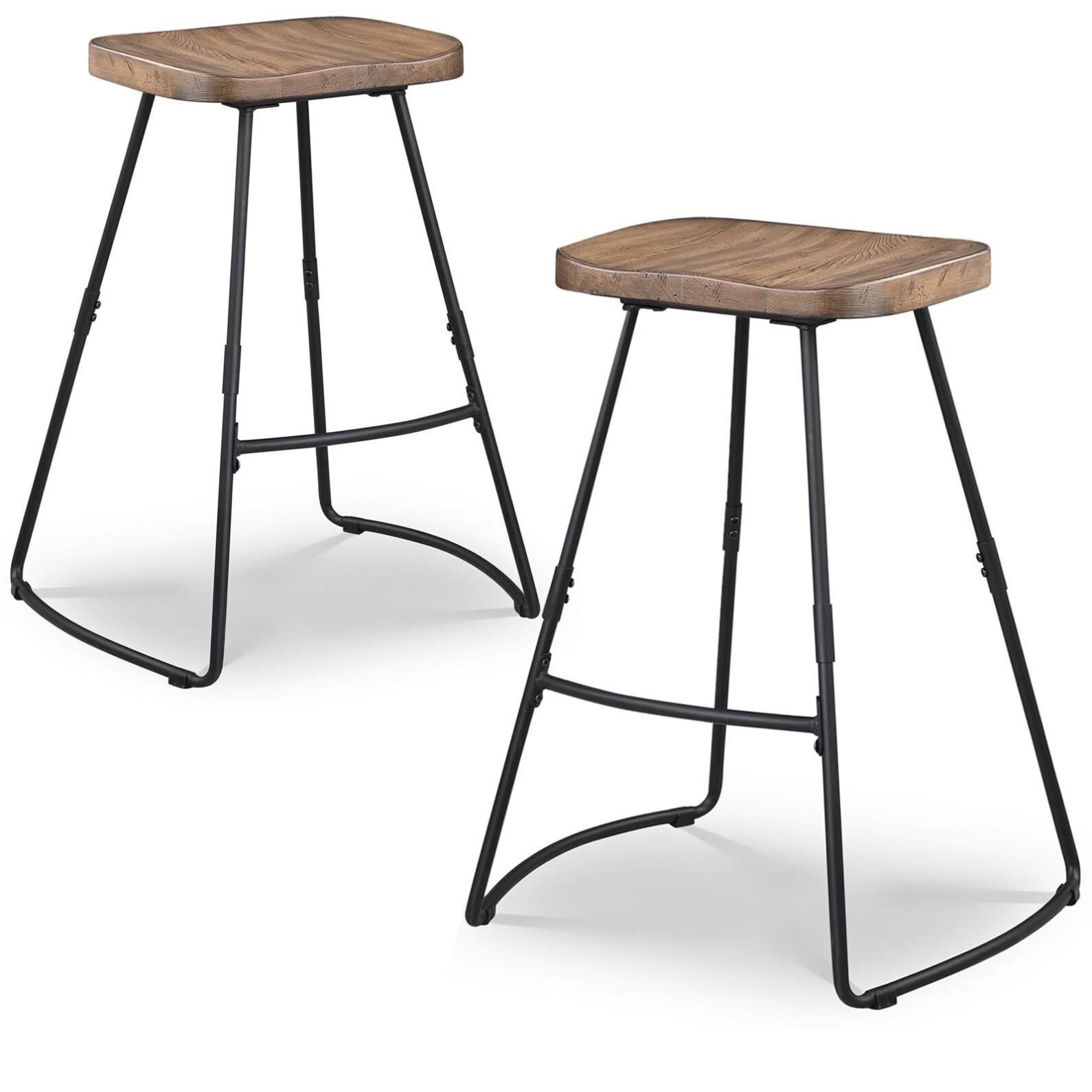 New Set of 2, Bar Height Stools 29 Inch Kitchen Bar Stools,