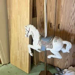 Hand painted carousel horse 