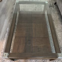 Glass Top Coffee Table (50”)