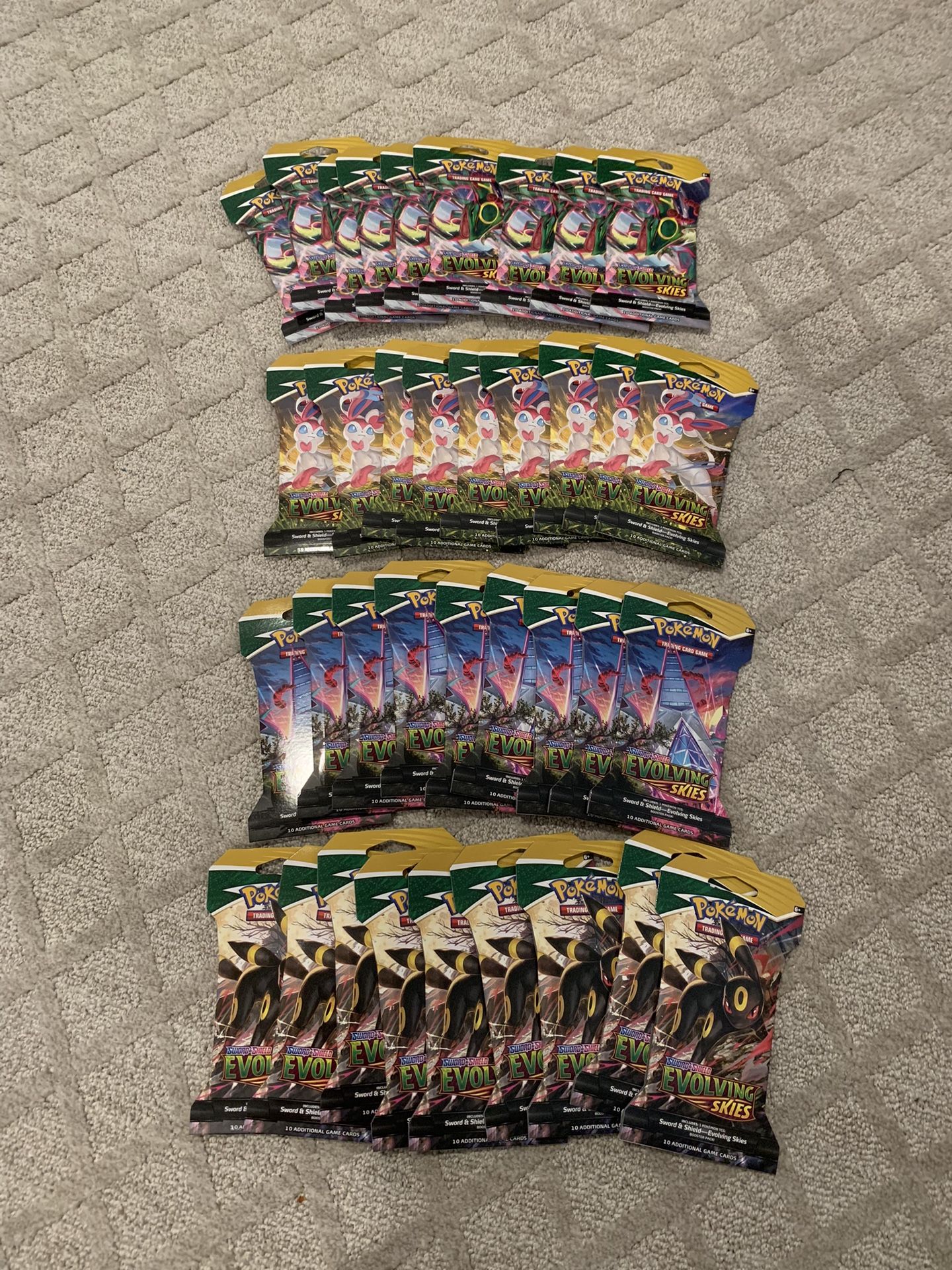 Pokemon Evolving Skies Sleeved Boosters