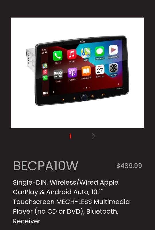 boss elite radio single dim