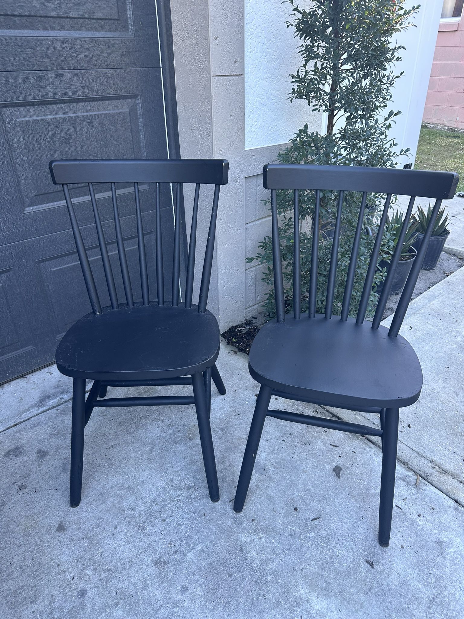 Set Of Black Dining Chairs