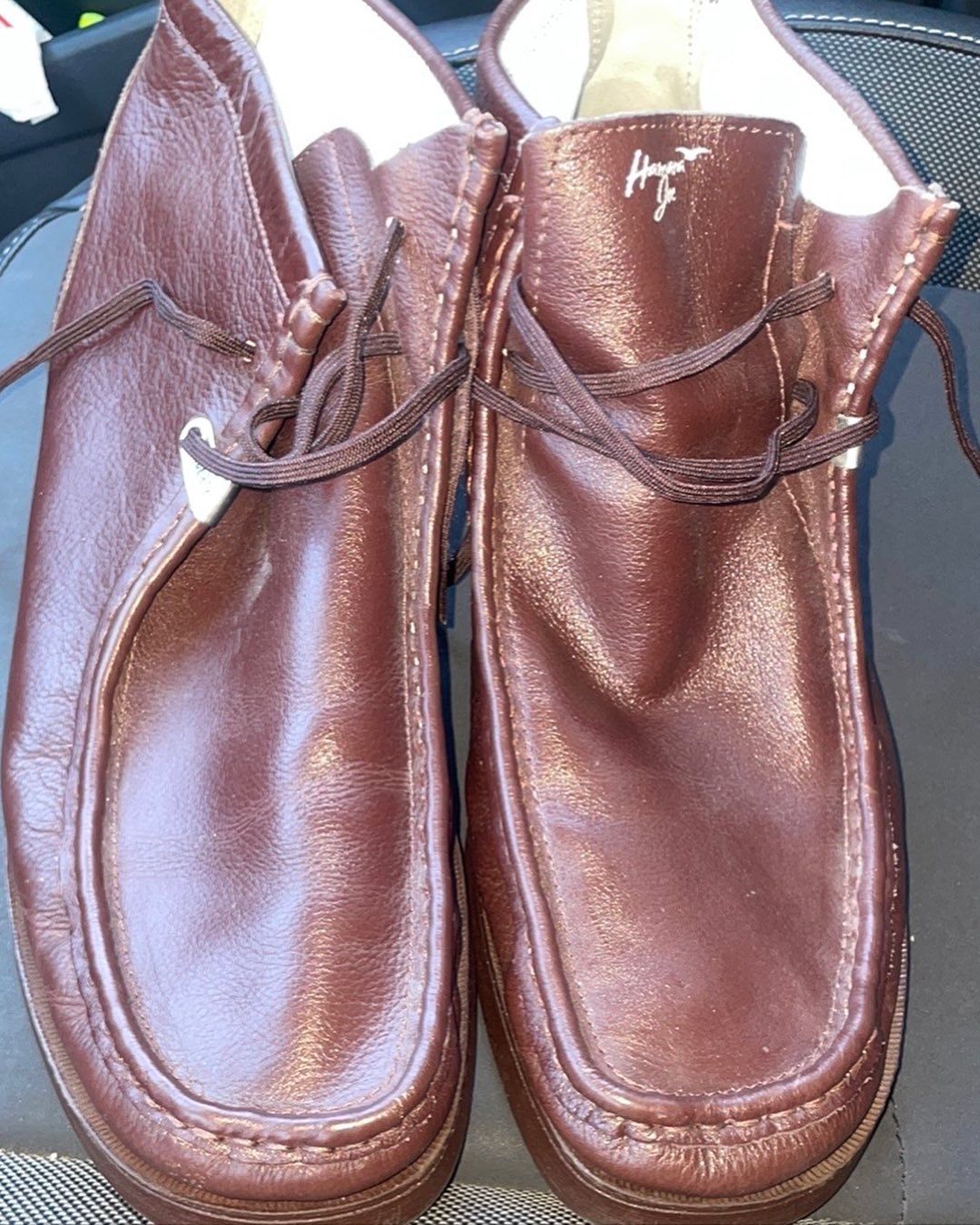 HAMARA JOE  Liberty Mens Genuine Leather Moc toe Lace up  Chukka Casual Boot